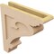 Ekena Millwork 4"W x 16"D x 16"H Thin Mayflower Rough Cedar Woodgrain TimberThane Corbel, Primed Tan CORUR04X16X16MAYRCPR - alternate 6